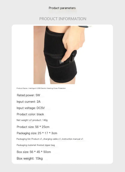 Smart USB Heated Knee Pads